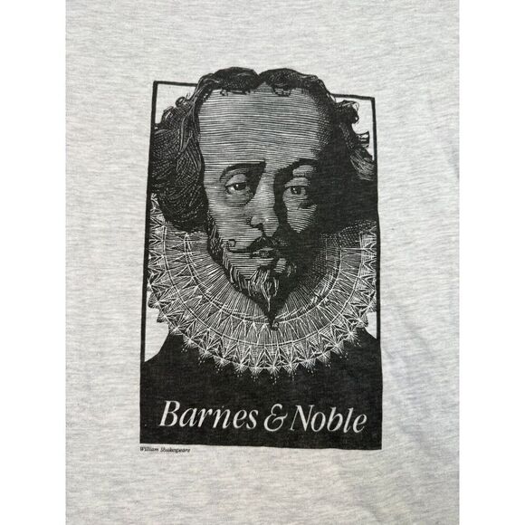 William Shakespeare Barnes & Noble MV Sport Single Stitch VTG 90s Size XLarge - Picture 4 of 8